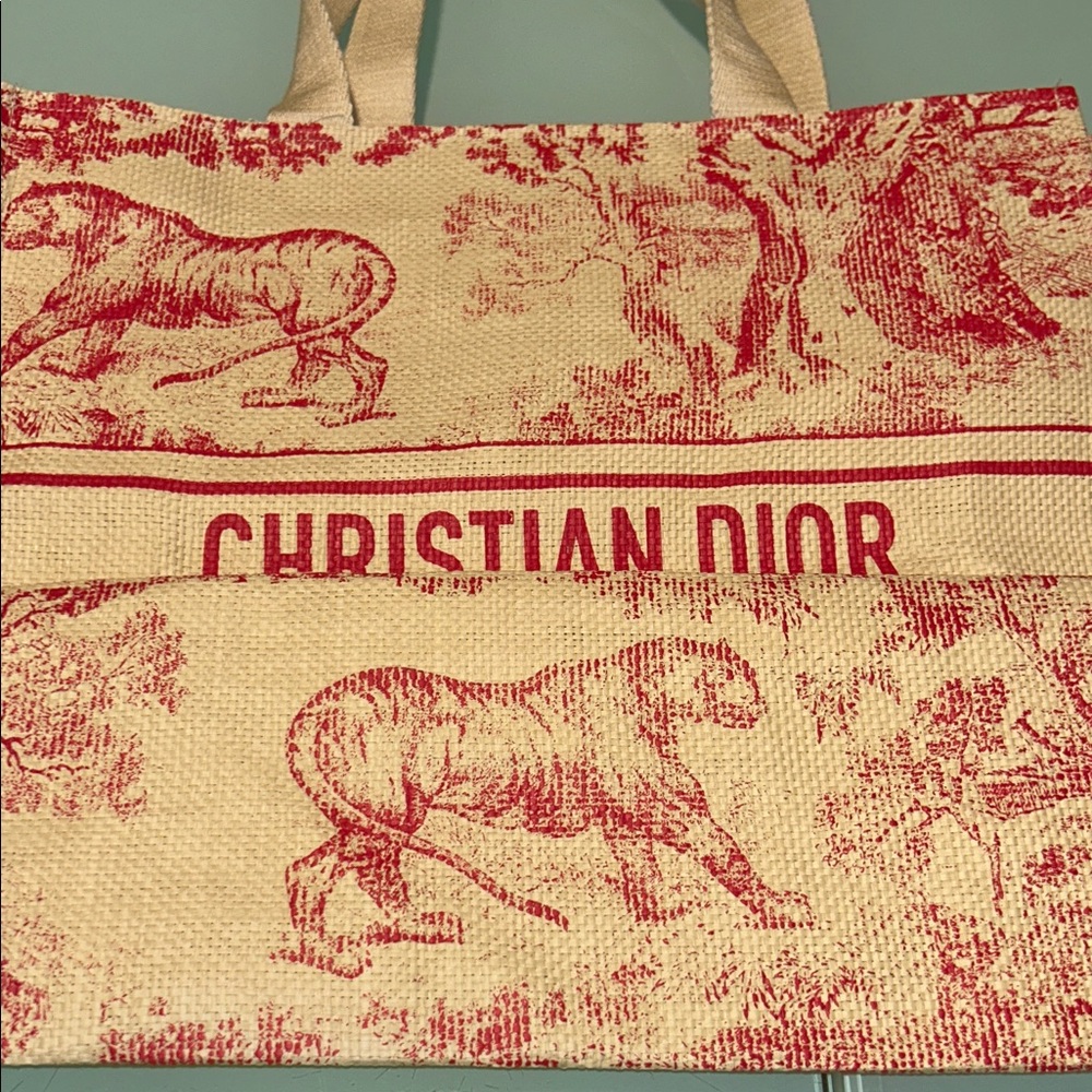 Dior Straw Tote Bag